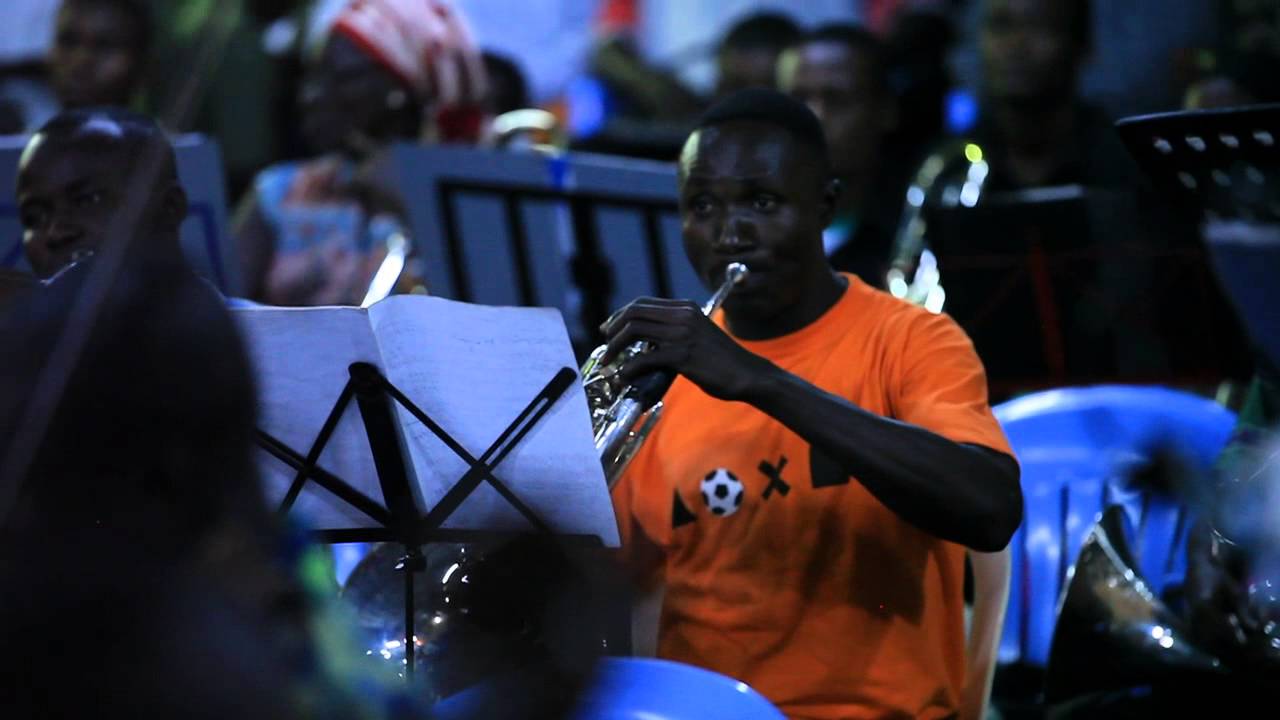 Orchestre Symphonique Kimbanguiste fundraiser documentary production still — Kinshasa, Democratic Republic of Congo